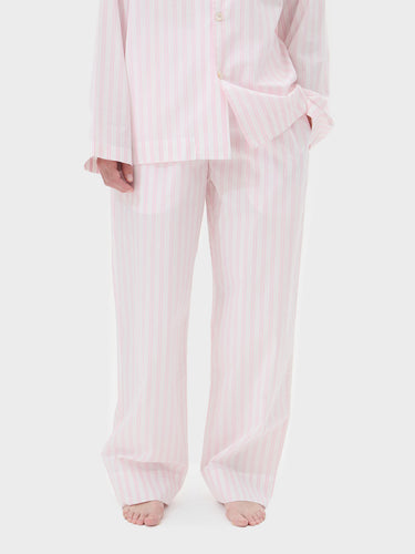 Tekla - Poplin Pyjamas Pants in Hatty Stripes