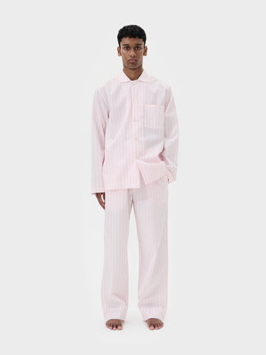 Tekla - Poplin Pyjamas Pants in Hatty Stripes