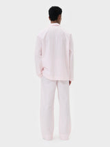 Tekla - Poplin Pyjamas Shirt in Hatty Stripes