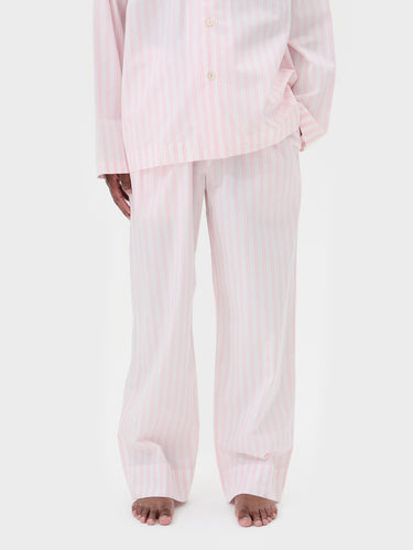 Tekla - Poplin Pyjamas Pants in Hatty Stripes