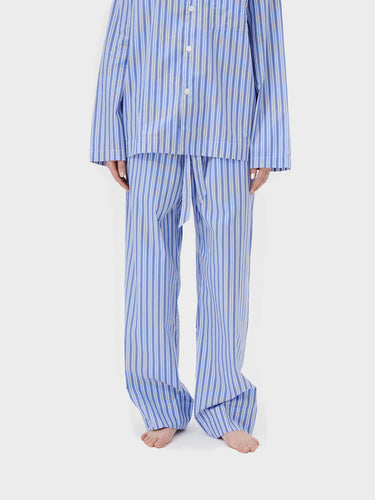 Tekla - Poplin Pyjamas Pants in Penny Stripes