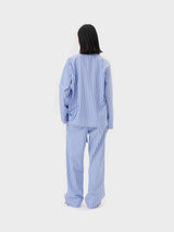 Tekla - Poplin Pyjamas Pants in Penny Stripes