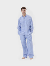 Tekla - Poplin Pyjamas Pants in Penny Stripes