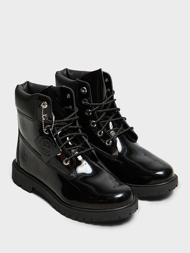 Timberland - Premium 6 Inch Lace Up Waterproof Boots in Black Patent Leather