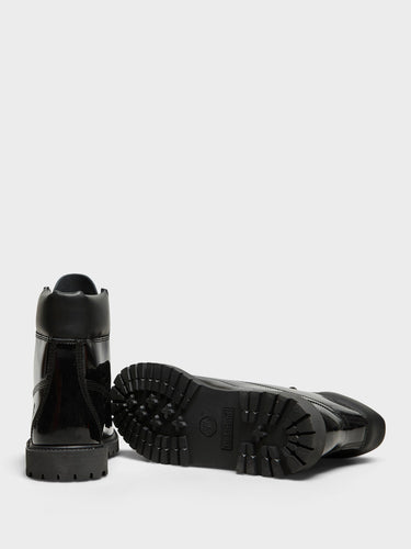 Timberland - Premium 6 Inch Lace Up Waterproof Boots in Black Patent Leather
