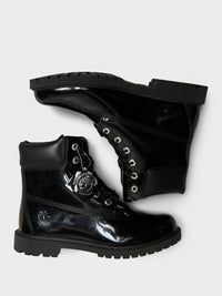 Timberland - Premium 6 Inch Lace Up Waterproof Boots in Black Patent Leather