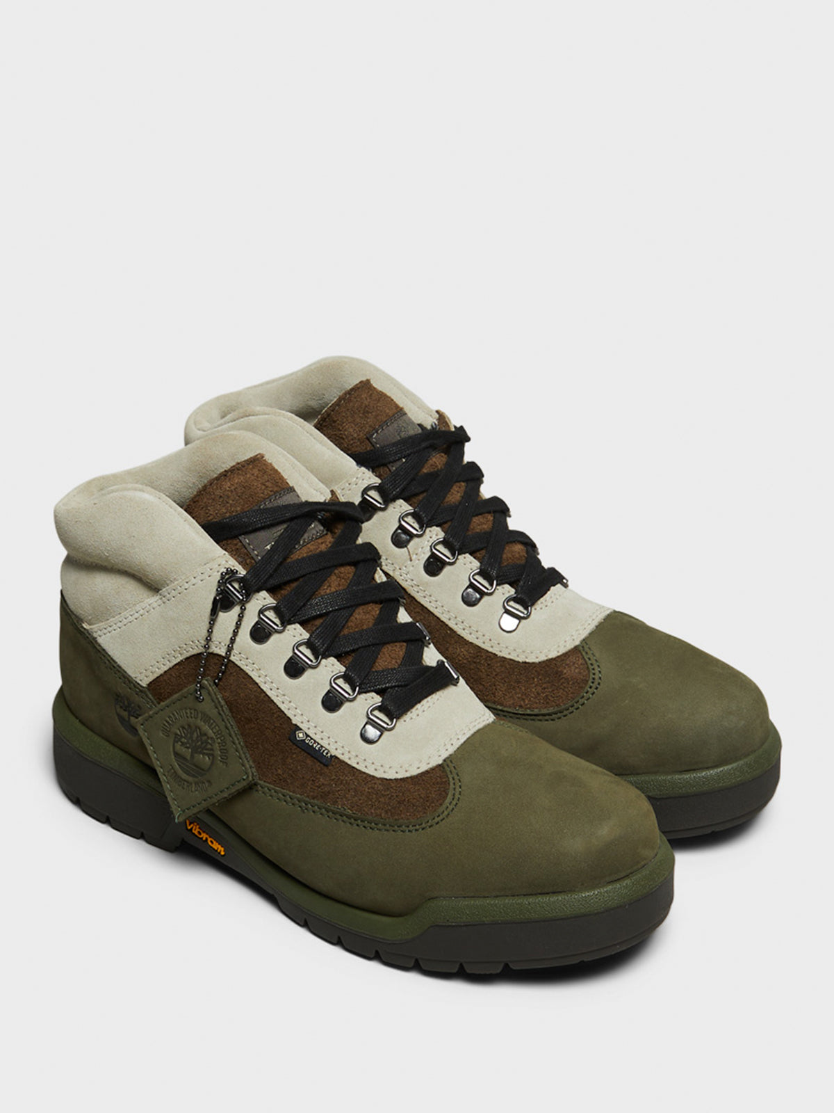 Green timberland field boots hotsell