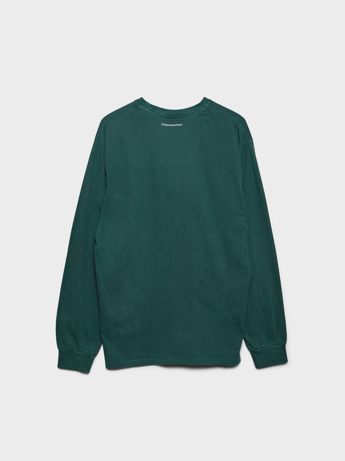 thisisneverthat - T-Logo Longsleeved T-Shirt in Blue Green