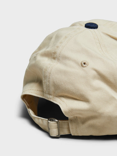 thisisneverthat - Visor Denim Cap in Beige and Indigo