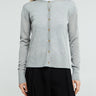 TOTEME - Fine Knit Cardigan in Grey Melange