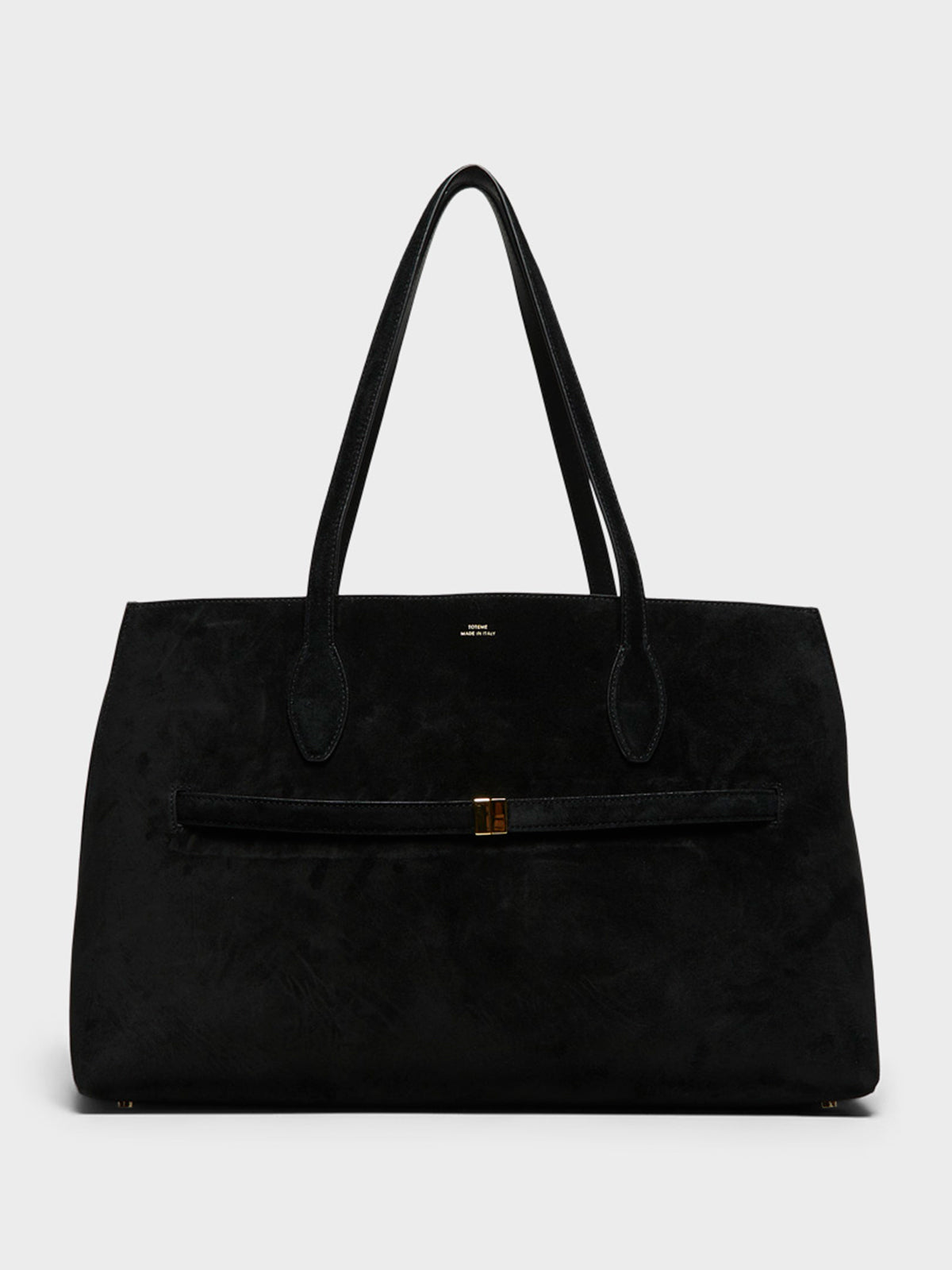 Suede Lounge Tote Bag in Black