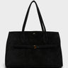 TOTEME - Suede Lounge Tote Bag in Black