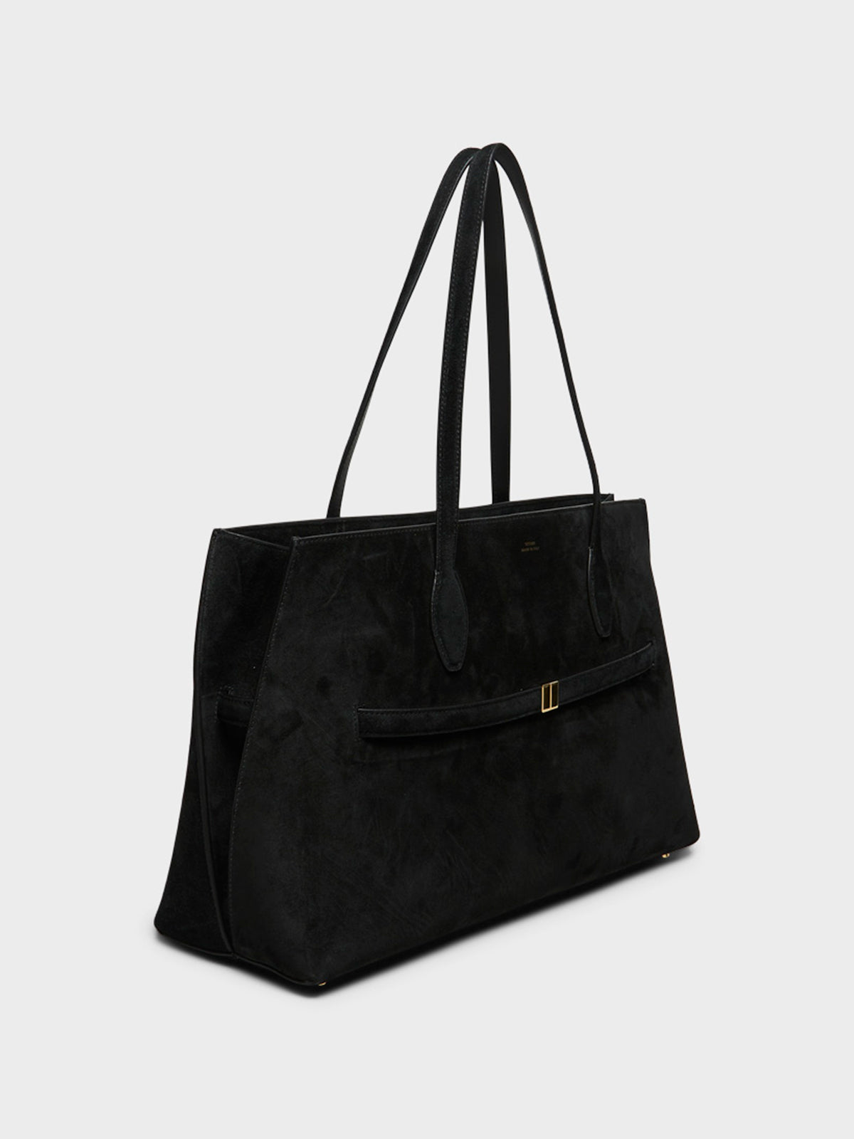 Suede Lounge Tote Bag in Black