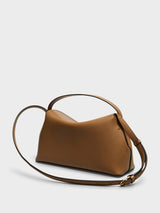 TOTEME - T-Lock Leather Top Handle Bag in Camel
