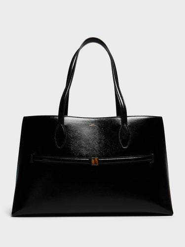 TOTEME - Naplack Lounge Tote Bag in Black