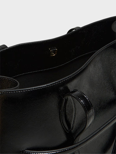 TOTEME - Naplack Lounge Tote Bag in Black