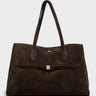 TOTEME - Suede Lounge Tote Bag in Brown