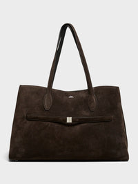 TOTEME - Suede Lounge Tote Bag in Brown