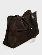 TOTEME - Suede Lounge Tote Bag in Brown