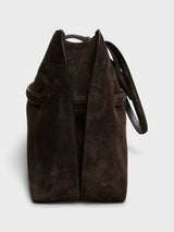 TOTEME - Suede Lounge Tote Bag in Brown