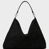 TOTEME - Suede Scoop Tote Bag in Black