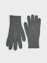 TOTEME - Cashmere Gloves in Charcoal Melange