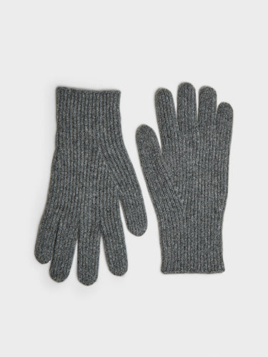 TOTEME - Cashmere Gloves in Charcoal Melange