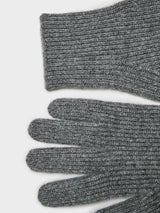 TOTEME - Cashmere Gloves in Charcoal Melange