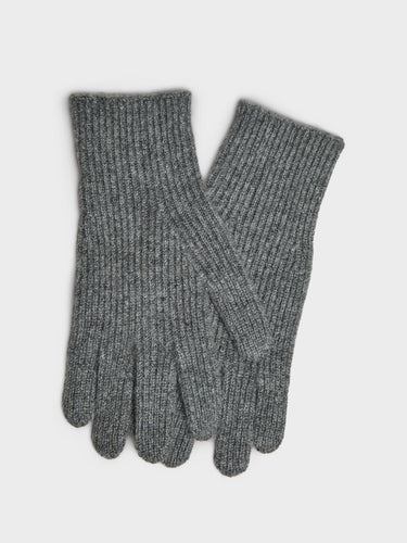 TOTEME - Cashmere Gloves in Charcoal Melange