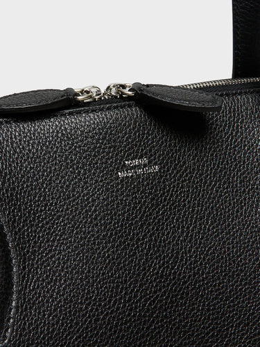 TOTEME - Medium Grained Leather Day Tote Bag in Black