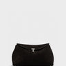 TOTEME - T-Lock Suede Clutch in Espresso