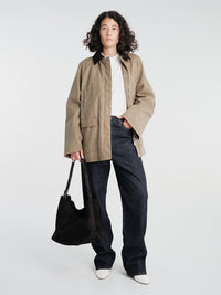 TOTEME - Twisted Seam Denim Full Length Jeans in Rinsed Blue