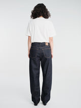 TOTEME - Twisted Seam Denim Full Length Jeans in Rinsed Blue