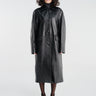 TOTEME - Raglan Leather Coat in Black