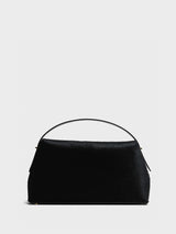 TOTEME - T-Lock Top Handle Bag in Black Pony Hair