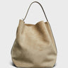 TOTEME - Suede Belted Tote Bag in Desert