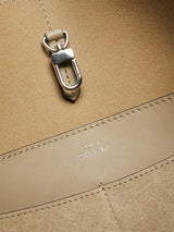 TOTEME - Suede Belted Tote Bag in Desert