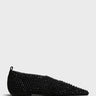 TOTEME - Woven Leather Ballerinas in Black