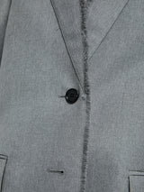 TOTEME - Raw Lapel Jacket in Pale Grey Melange