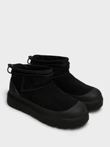 UGG - Men's Classic Ultra Mini Weat Shoes in Black and Black