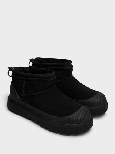 UGG - Men's Classic Ultra Mini Weat Shoes in Black and Black