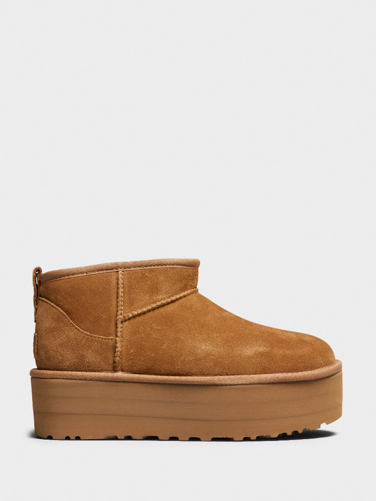 UGG - Classic Ultra Mini Platform Boots in Chestnut Brown