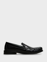 Vinny's - Michel Mocassin Shoes in Black Leather