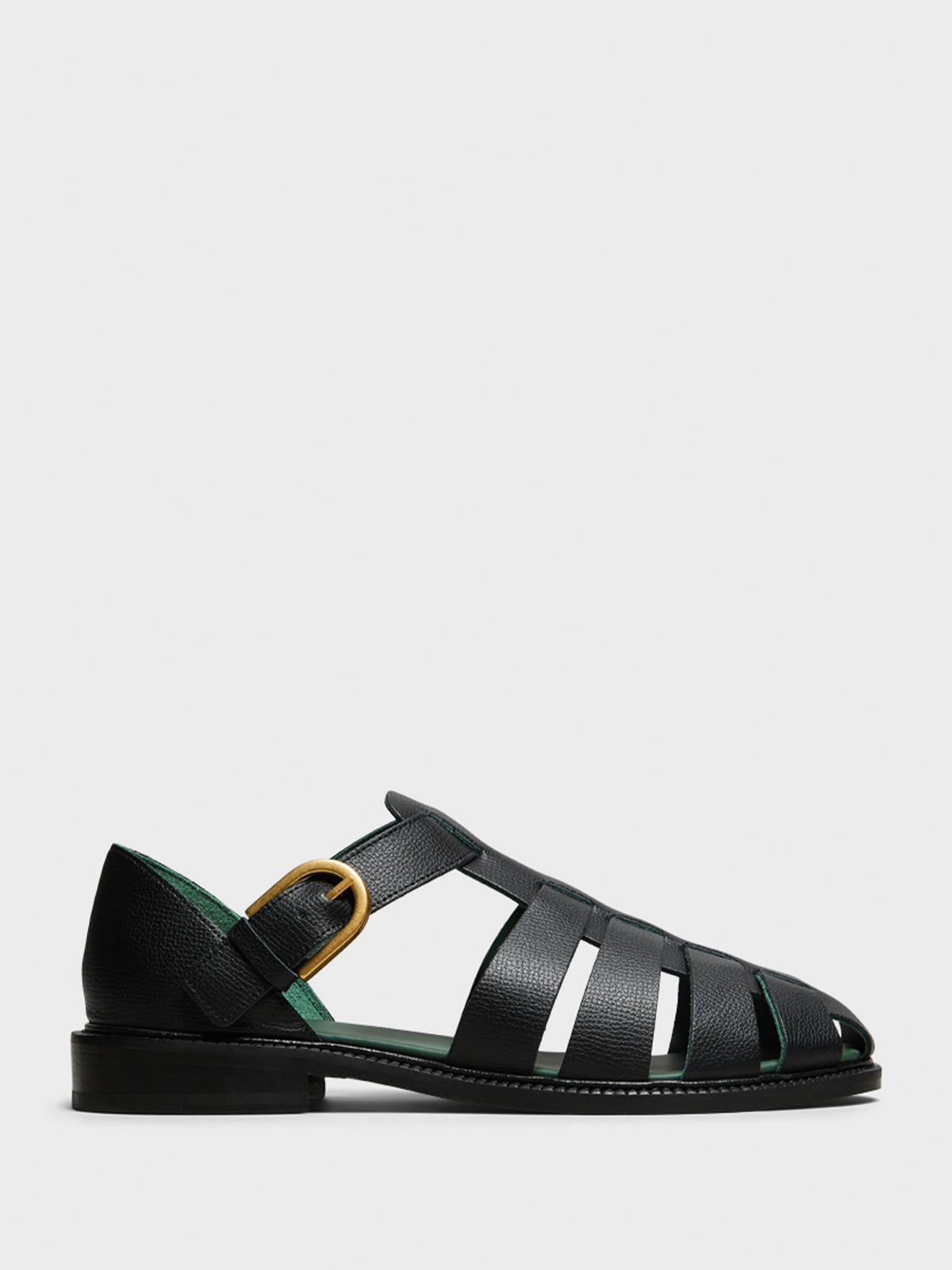 Vinny's - Fisherman Sandal in Black