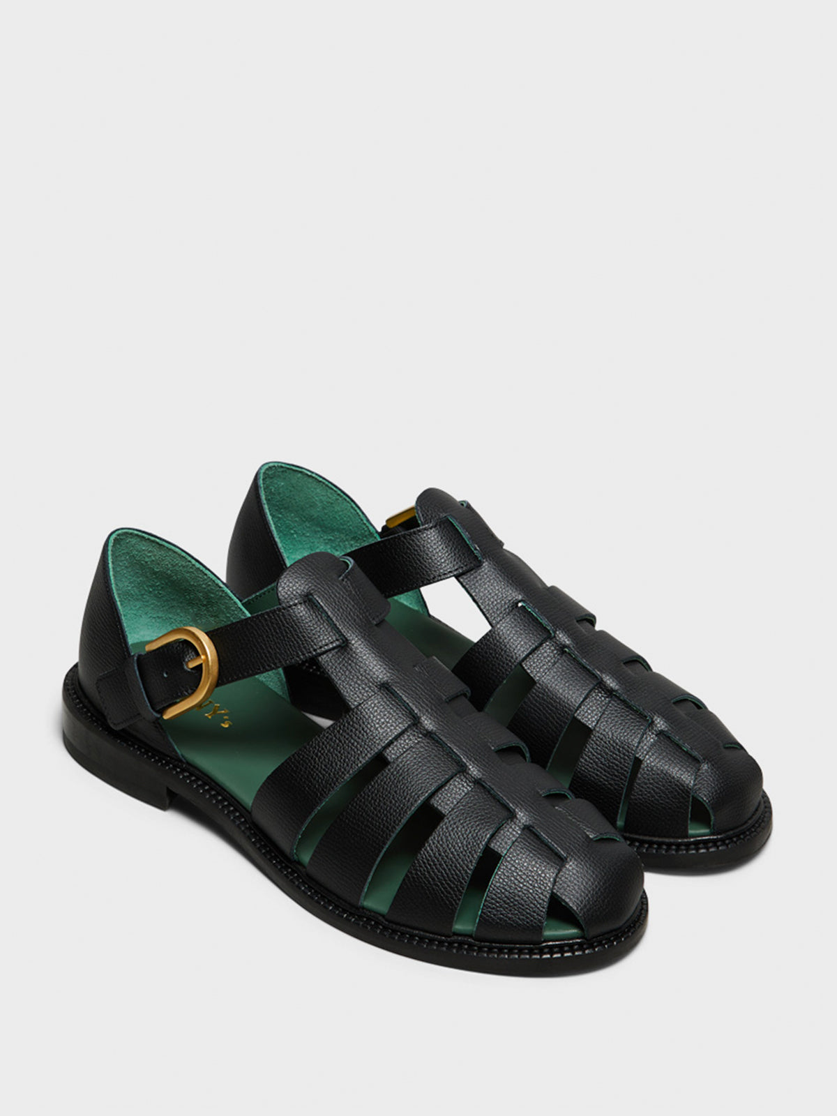 Vinny's - Fisherman Sandal in Black