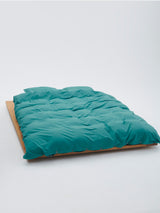 Tekla - Percale Duvet Cover in Vintage Green