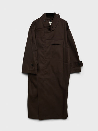 AF Agger - Water Resistant Coat in Dark Brown