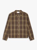 Calm. - Shirt in Brown and Yellow