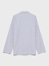 Tekla - Poplin Pyjamas Shirt in Skagen Stripes