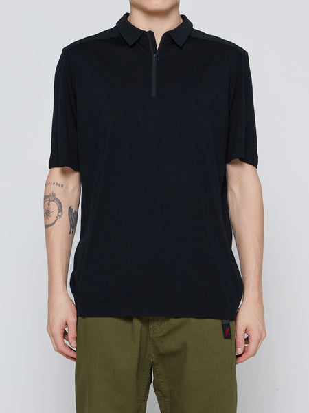 4SDesigns - Longsleeved Polo Shirt in Black – stoy